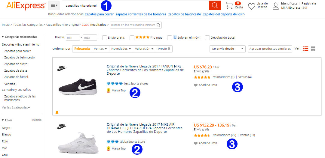 Comprar zapatillas originales Nike en AliExpress - 100% Autenticos!