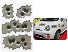 Cool Bullet Holes Design Car Decal Sticker