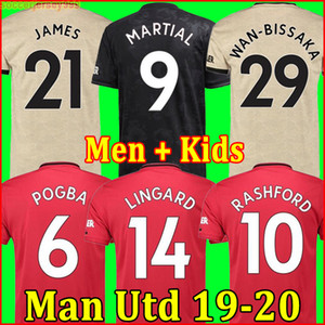 Thailand FC manchester POGBA soccer jersey 2019 2020 LINGARD LUKAKU RASHFORD football shirt united UtD 19 20 uniforms man + kids kit jerseys on Sale