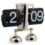 Othermix New Design Retro Digital Flip Page Gear Clock