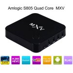 MXV TV Box 1GB 8GB Android 4.4 KODI XBMC H.265 HEVC TV Player Quad-Core Amlogic S805 WiFi Bluetooth Connectivity