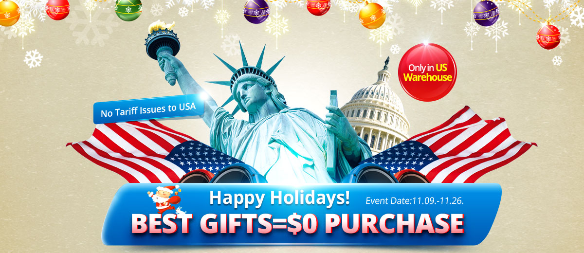 Happy Holidays!Best gifts=$0 Purchase.Only in US Warehouse