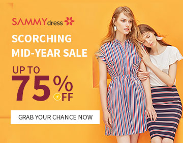 Enjoy 75% OFF @sammydress.com