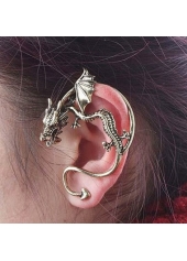 Woman Bronze Dragon Earring Only One