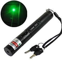 JD301 High Power Green Adjustable Beam Laser Pointers Pen (5MW, 532nm) Black