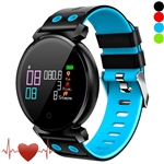 K2 colorido de la pantalla del ritmo cardÃ­aco inteligente pulsera IP68 a prueba de agua largo tiempo de espera