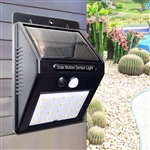 1/2/4 piezas de la lÃ¡mpara solar de la pared MZ-T1-20 LED Auto ON / OFF luz de la noche