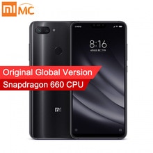 VersiÃ³n Global Xiao mi 8 Lite 4 GB 64 GB Smartphone Snapdragon 660 Octa Core 6,26 "2280x1080 FHD pantalla 24.0MP cÃ¡mara frontal(China)