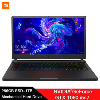 Original Xiaomi mi-mi ng portÃ¡til de 15,6 pulgadas Intel Core i7 seis-Core 16 GB/i5 Quad core 8 GB SSD 256G + 1 TB Windows 10 WiFi BT 4,1 PC