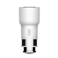 Original Xiaomi Roidmi 2S BFQ02RM Music Bluetooth Car Charger Car Player Answer Calls 2.4A Fast Charge Dual USB Interface FM Radio Compatible iOS and Anroid- White