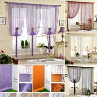 Fast Delivery New String Curtain With Sequin Spangle Fringe Panel Room Door Divider 8Colors