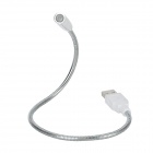 USB Powered Flexible Neck 1-LED White Light Lamp - White