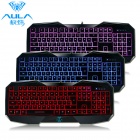 AULA BE FIRE 3 Color Backlit USB Wired 104-Key Gaming Keyboard - Black