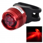 UltraFire LED 2.6lm 3-Mode Red Bike Tail Safety Light - Black + Red (2 x CR2032)