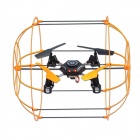 Hengdi HM1306 4-CH Skywalker 2.4Ghz Climbing Wall/Rolling on the Floor/Ceiling RC Quadcopter- Yellow