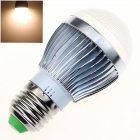 CXHEXIN S27-8 E27 8W 560lm 3000K 5630 SMD LED Warm White Light Bulb - White + Silver (AC 85~265V)