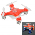 CHEERSON CX10 2.4GHz 4-CH R/C Quadcopter w/ Lamp / Gyro - Orange + White (2 x AAA)