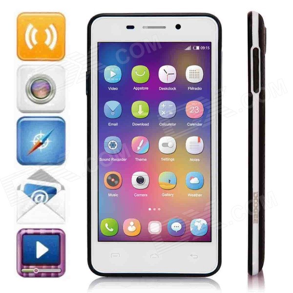 DOOGEE LEO DG280 Android 5.0 Quad-Core 3G Phone w/ 4.5", 8GB ROM, GPS, OTA, Battery Back Case