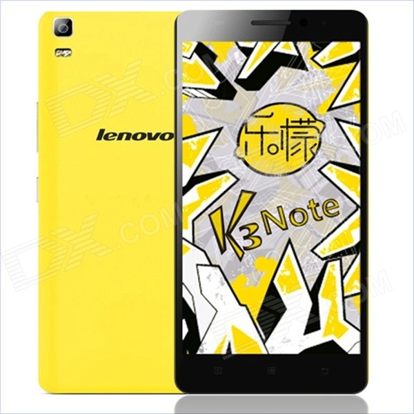 Lenovo K3 Note Android 5.0 MTK6752 Octa Core 4G Phone w/ 5.5"FHD, 2GB RAM,16GB ROM,13.0+5.0MP-Yellow