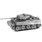 Creative 3D Laser Cute Models Metallic Tiger I Tank Nano Puzzle - Silver