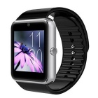 1.54' Touch Screen BT Smart Wrist Watch for Android IOS - Black+Silver