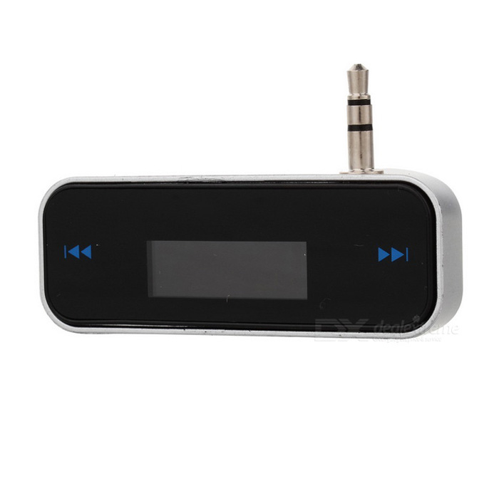 0.8" LCD Mini Wireless Transmitter 3.5mm In-car Music Audio FM Transmitter for Phone Car MP3 Player