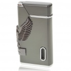 Vintage Zinc Alloy Windproof Butane Lighter - Dark Gray