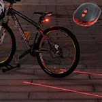Paseo de Noche LED Dlashing Advertencia Láser Luz Trasera de Bicicleta