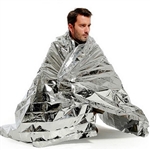 Rescate Espacial portÃ¡til de emergencia a prueba de agua termal hoja de plata de Mylar Mantas