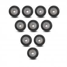 Gocomma POM Pulley Rubber Roller 10pcs
