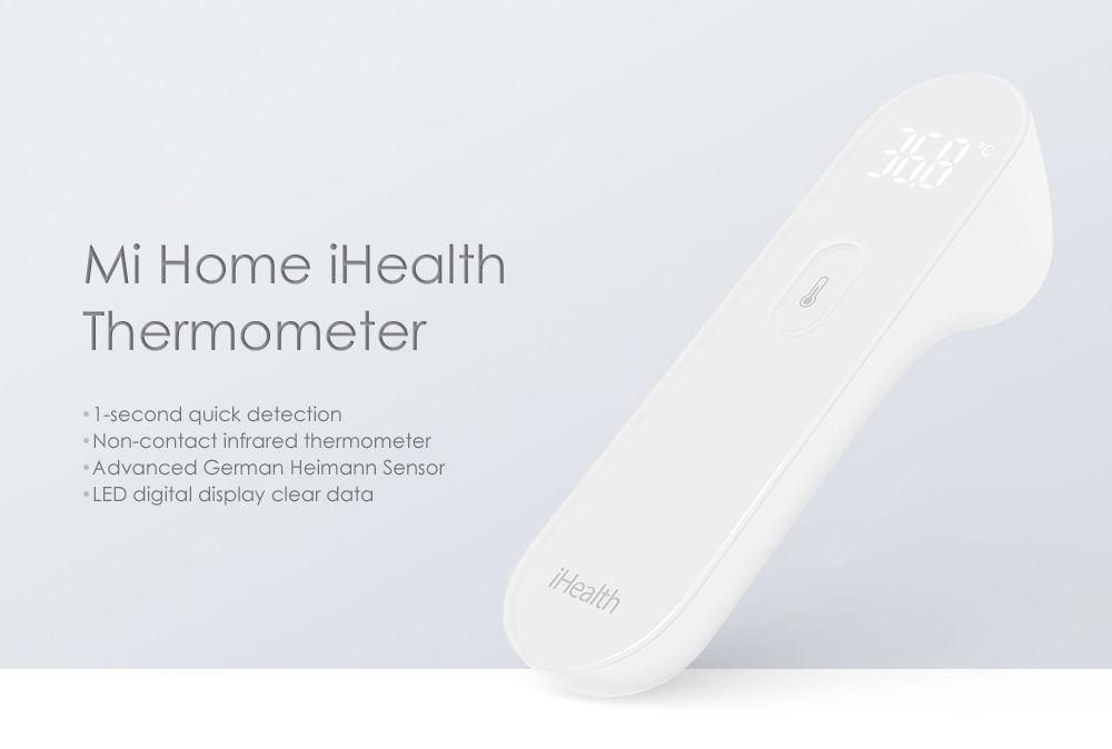 Xiaomi Mi Home iHealth Thermometer Electronic LED Digital Display Body Health Detector- White