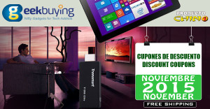 Cupones de descuento Geekbuying Noviembre 2015