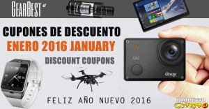 Cupones de descuento Gearbest Enero 2016