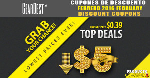 Cupones de descuento Gearbest Febrero 2016
