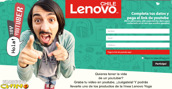 Lenovo inicia campaña para buscar al "Youtuber" chileno