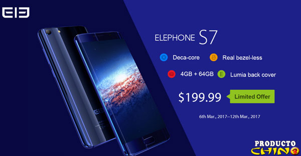 Elephone S7 el clon del Samsung Galaxy S7 Edge