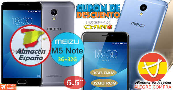 Meizu M5 Note 3GB RAM Alegrecompra Almacén España
