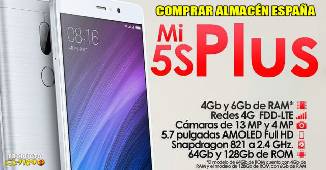 Xiaomi Mi5s Plus Comprar Almacén España
