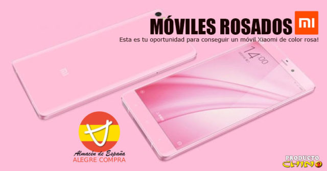 Móviles Xiaomi color rosado Alegrecompra Almacén España
