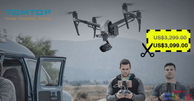 $200 Descuento para Drone DJI Inspire 2 en Tomtop