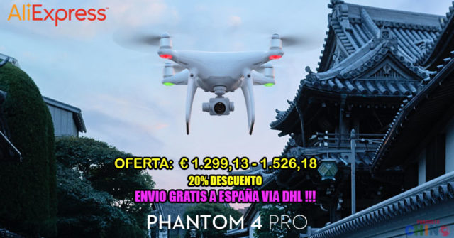 20% Descuento para DJI Phantom 4 Pro Aliexpress
