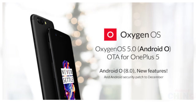 OnePlus 5 comienza a recibir Android 8.0 Oreo OxygenOS 5.0