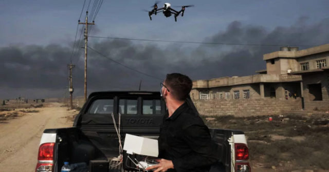 Usando drones en zonas de guerra