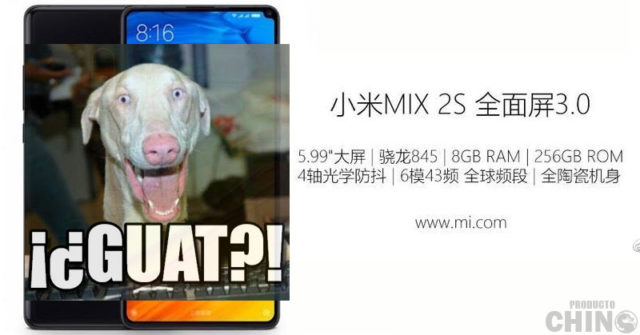 Nuevos filtros para el Xiaomi Mi Mix 2S confirman Qualcomm Snapdragon 845