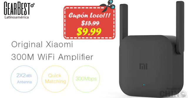 Solo $9.99 para Xiaomi Amplificador WiFi Gearbest Latinoamérica