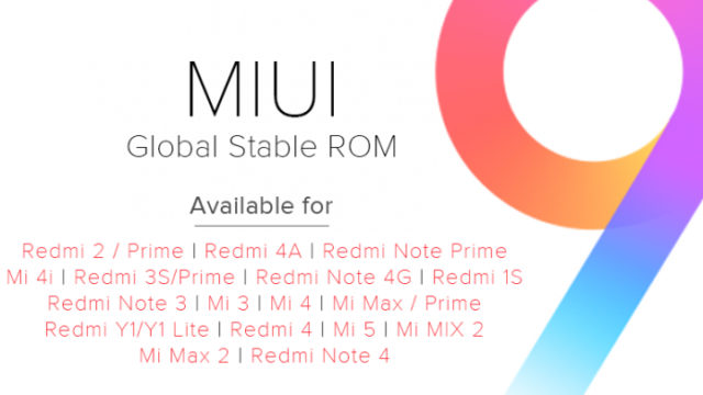 Xiaomi lanza la ROM estable de MIUI 9 para todos los dispositivos compatibles