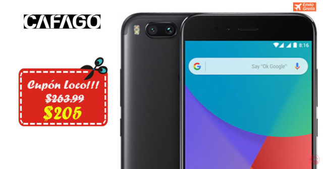 Descuento de $58.99 para Xiaomi Mi A1 4+64 en Cafago