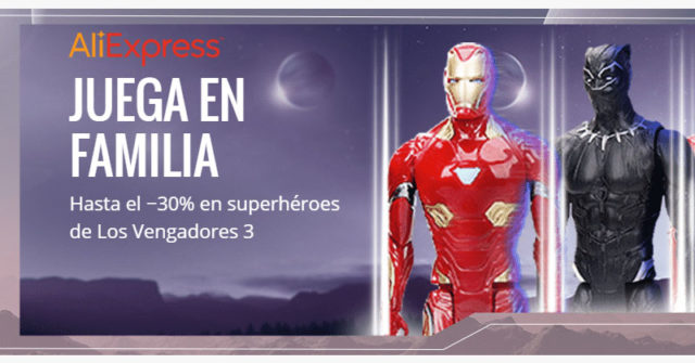 Aliexpress Marvel Juega en Familia | Hasta 30% descuento!