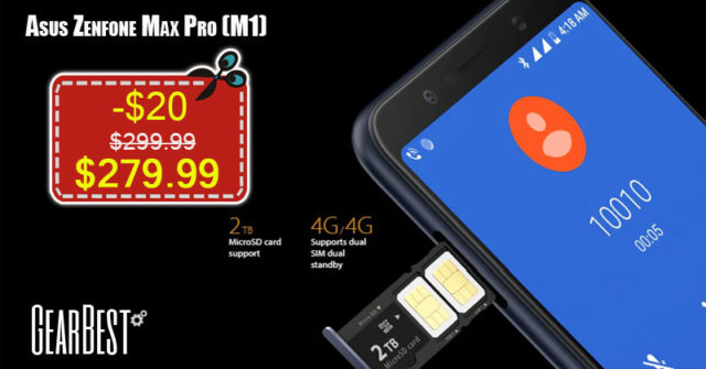 Comprar Asus Zenfone Max Pro ( M1 ) + Descuento de $20 en Gearbest
