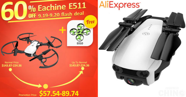 Oferta relámpago para Dron Eachine E511 Aliexpress desde 47,58€